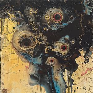 painting  face  eyes  abstract  artistic  visual  surreal  expression  conceptual  imagery 1061349