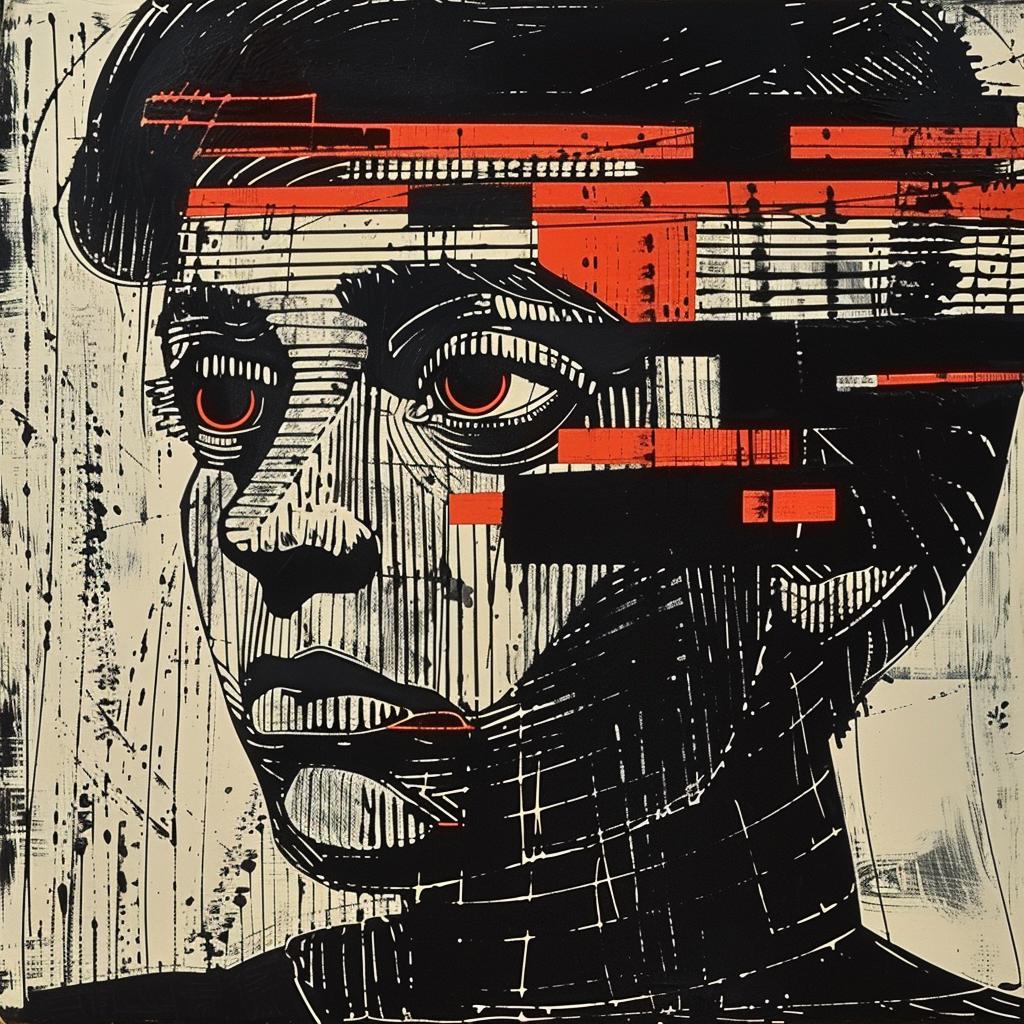 man  red  eyes  portrait  intense  painting  emotion  artistic  expression  stylized 928201