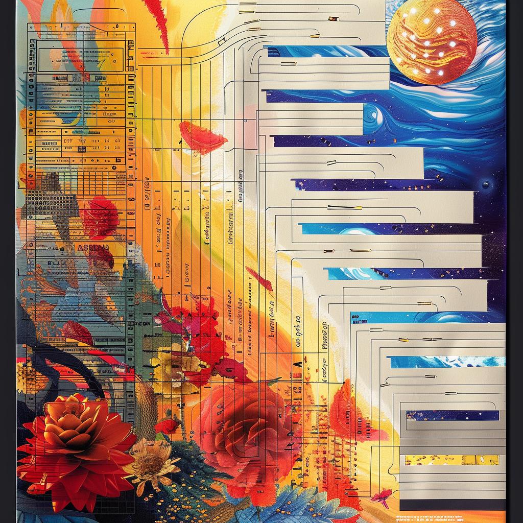 piano  flowers  stars  musical  colorful  collage  whimsical  artistic  abstract  imaginative 939779