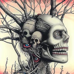 skull  tree  background  mysterious  dark  symbolism  nature  chromolithography  contrast  surreal 1037447