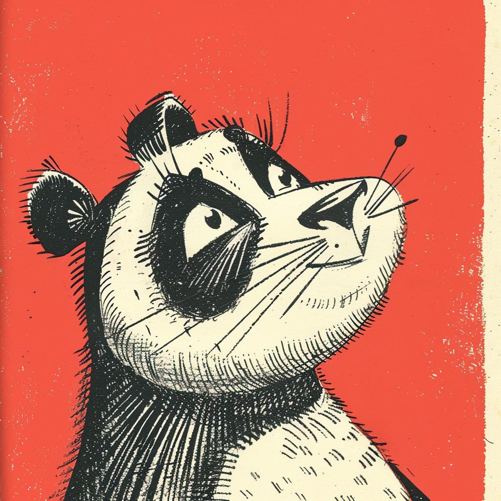 panda  tiger  mythical  hybrid  creature  colorful  illustration  whimsical  stylized  fantasy 923047