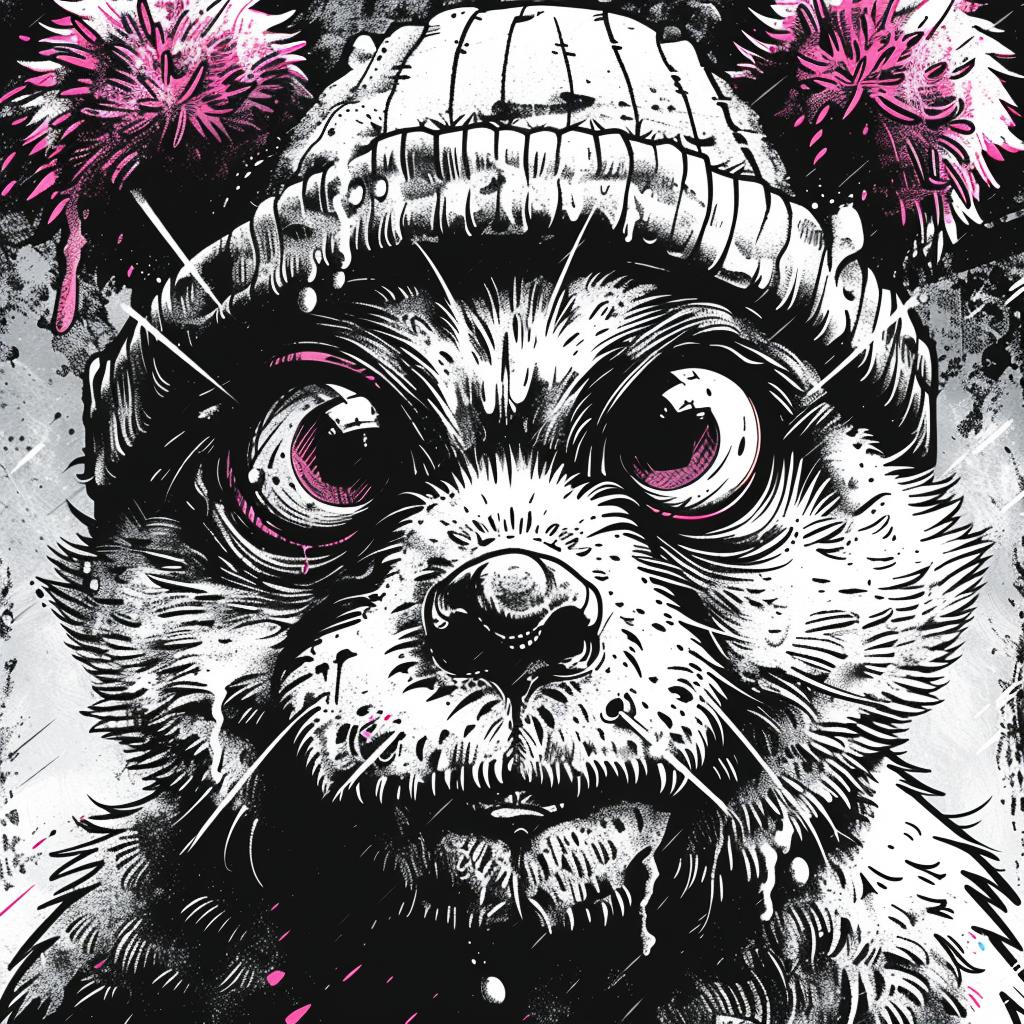 bear  hat  drawing  minimal  aggressive  character  urban  culture  toy  artwork 959224