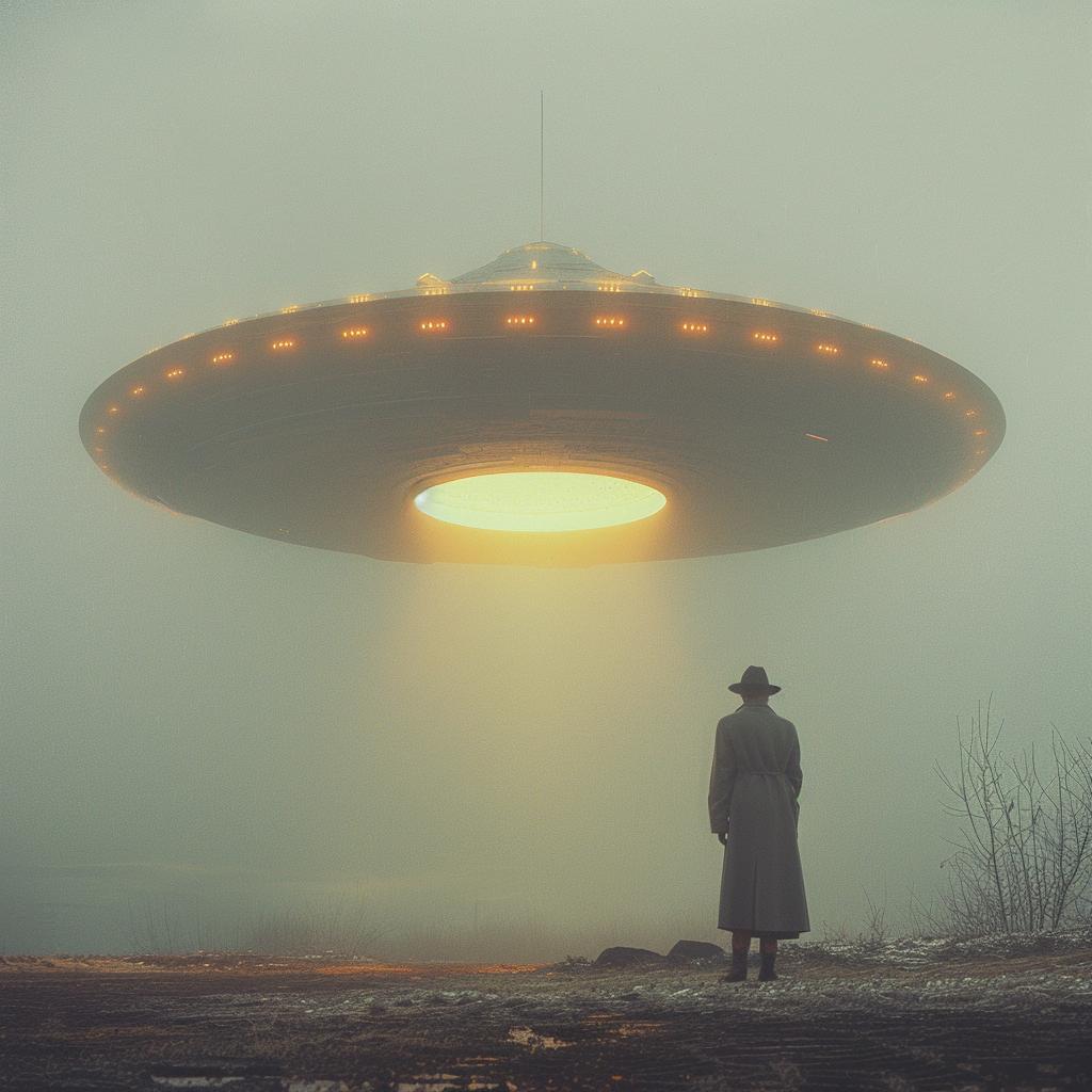 surreal  sci-fi  photography  UFO  lighting  glow  man  odd  weird  structure 965670
