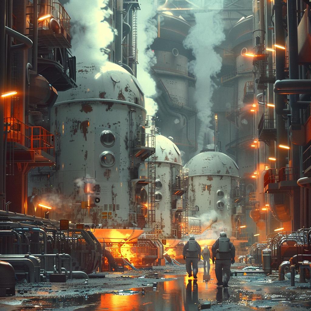 ceramic  futuristic  industrial  factory  photo  steam  pipes  lights  space  design 965150