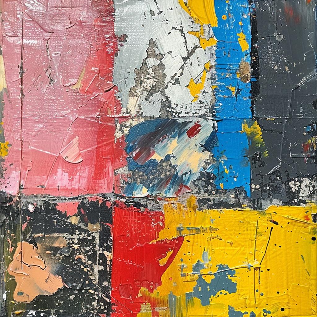 abstract  colorful  modern  shapes  80s  paletteknife  impasto  imperfect  energy  expression 916648
