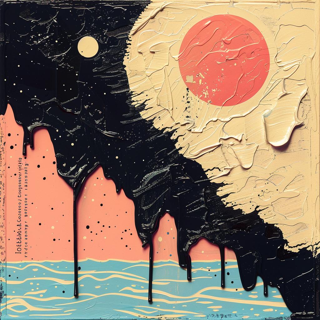 sun  moon  drip  painting  album  80s  impasto  colorful  Joan  Cornella 963529