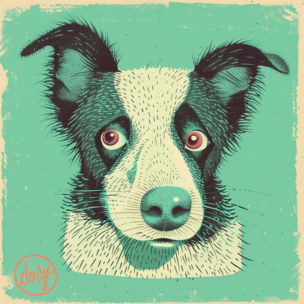 border  collie  dog  red  nose  green  background  face  playful  cute 940681