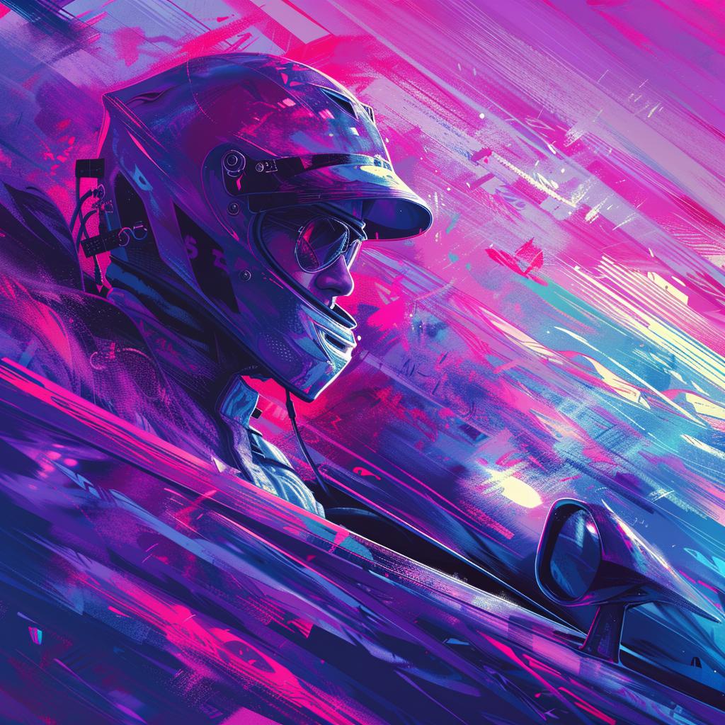 رسم رجل سباق سيارة سينما 4D وحوشية كهربائية نابضة بالحياة رسم توضيحي بسيط 1030372