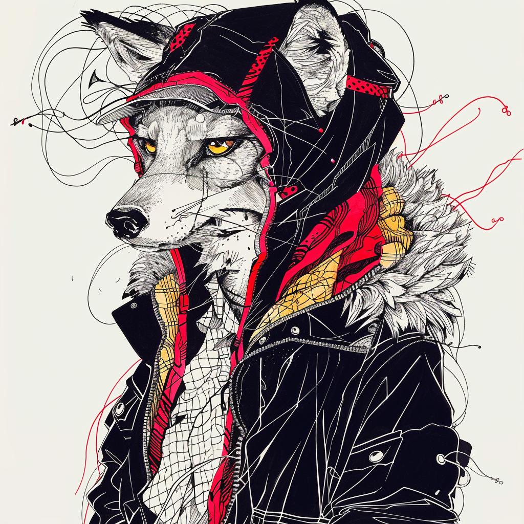 kawaii  fox  streetwear  cool  jacket  drawing  urban  character  style  fashion 953493