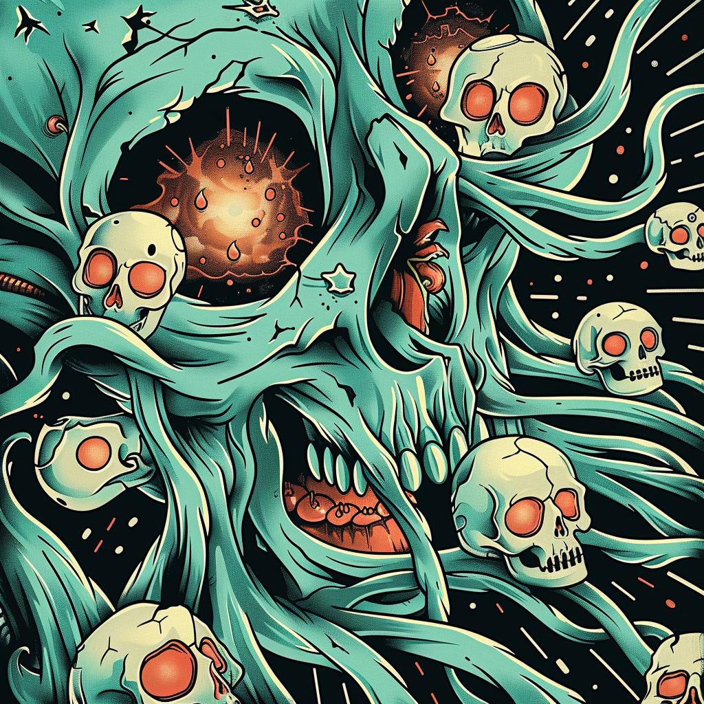 provocative  skull  tentacles  dark  art  elements  design  spiritual  terror  naturalistic 935854
