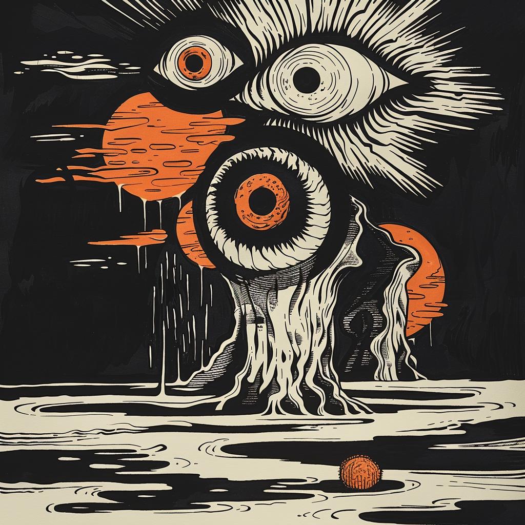 provocative  art  poster  eye  dark  spiritual  naturalistic  introspective  style  mystery 936337
