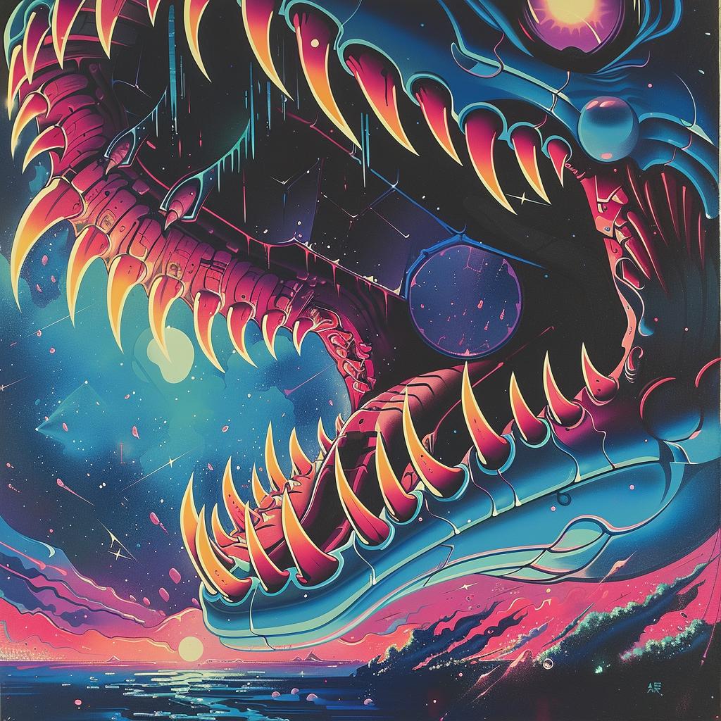 album  cover  Nychos  night  watch  minimal  screaming  space  trippy  art 960653