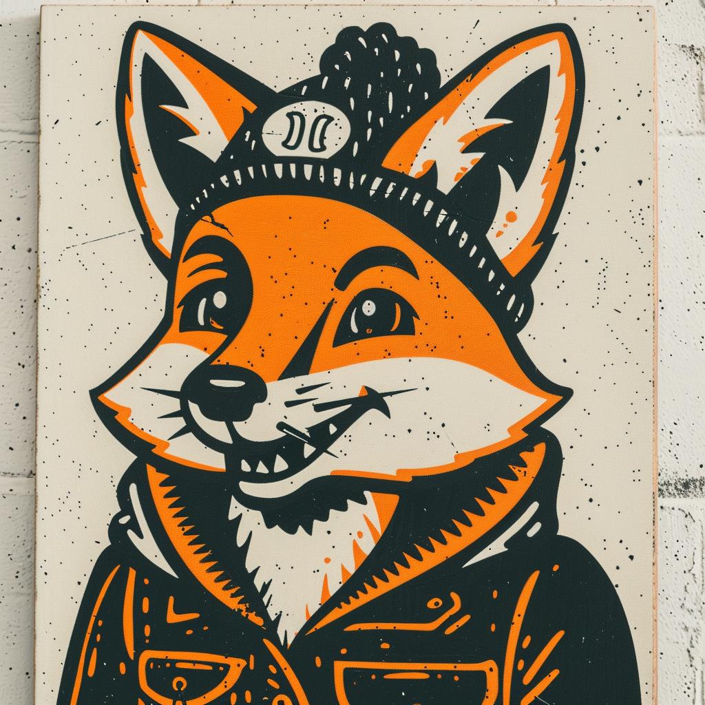 painting  fox  hat  jacket  aggressive  streetwise  simple  culture  art  style 957818