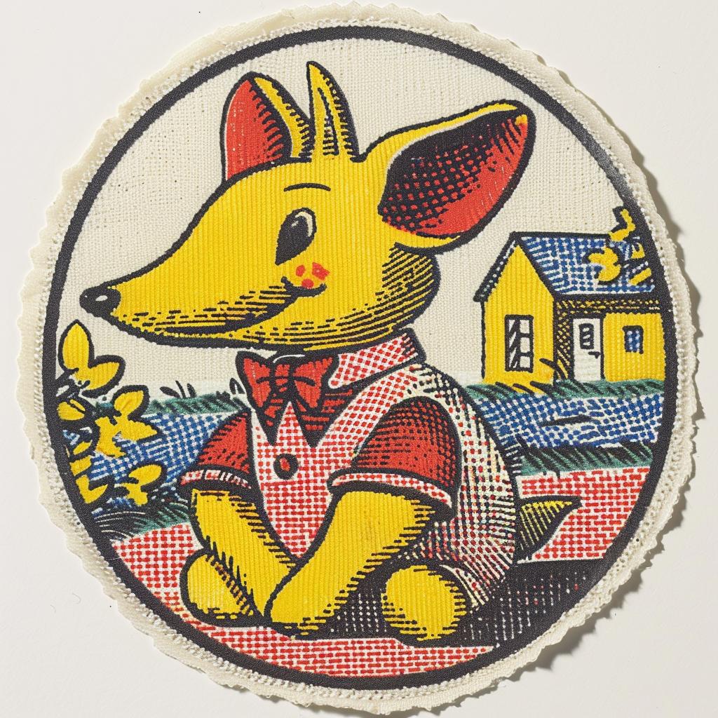 patch  vintage  cartoon  dog  embroidered  art  collectible  design  fabric  character 962506