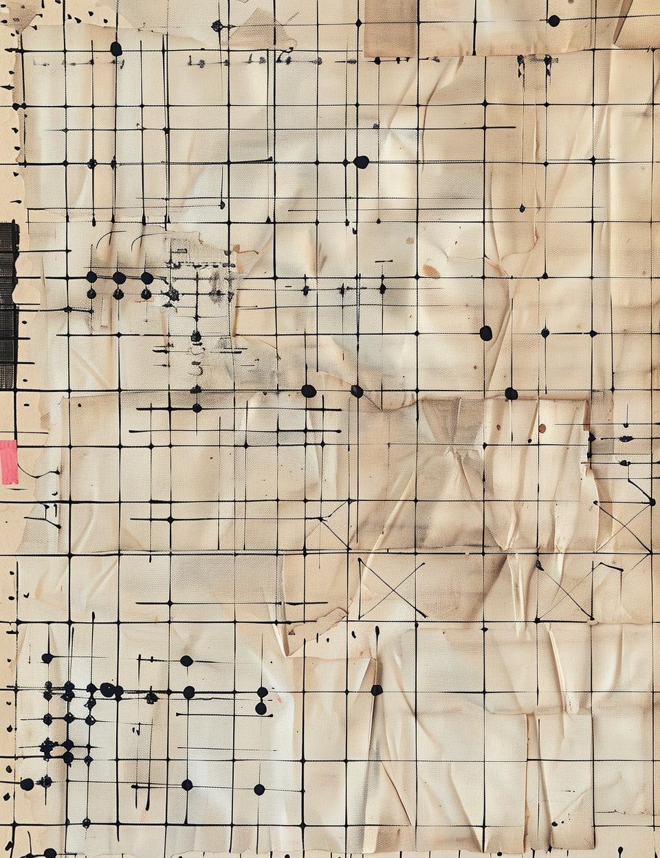 grid  lines  dots  drawing  patchwork  minimal  scotch  tape  artistic  paper 962021