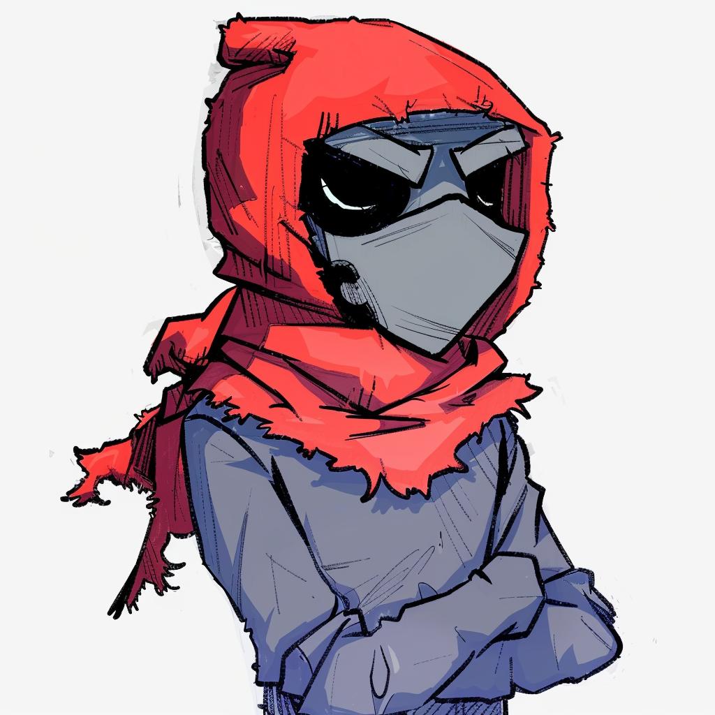cartoon  criminal  hip-hop  minimal  red  scarf  aggressive  street  culture  simple 956084