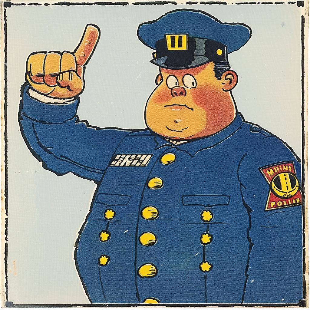 police  cartoon  gesture  humor  protest  character  illustration  satire  middle finger  authority 940195