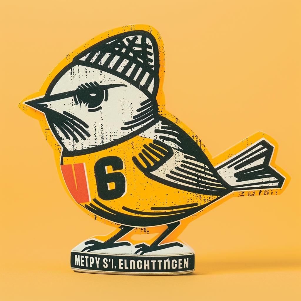 oriole  bird  sticker  number  aggressive  cap  simple  minimal  street  urban 957131