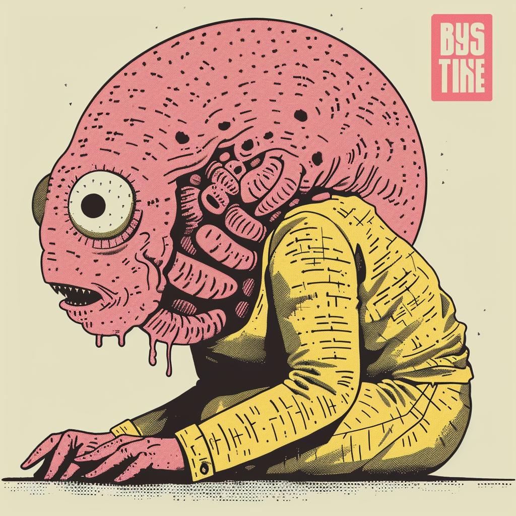alien  futuristic  cartoon  horror  whimsical  colorful  sophisticated  illustration  quirky  design 945372
