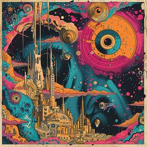 surreal  album  cover  Todd  White  Biskup  Risograph  symbolism  hyper-realistic  screenprinting 1078534