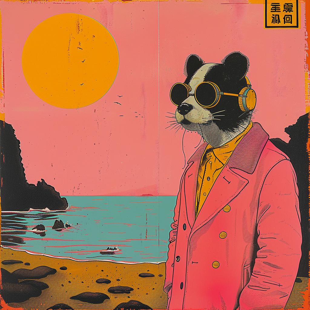 surreal  cat  sunglasses  pink  fashion  colorful  artwork  playful  whimsical  vivid 1018610