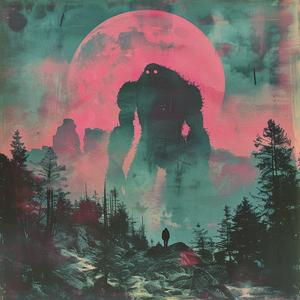 kaiju  monster  forest  horror  surreal  sunset  alien  chaos  volumetric  art 1038950