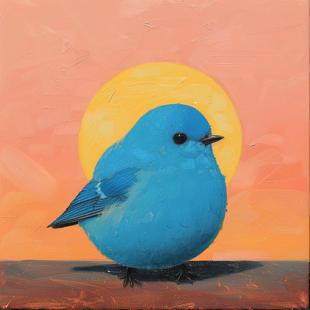 bluebird  album  cover  wooden  table  painting  chubby  creative  surreal  cute 978422