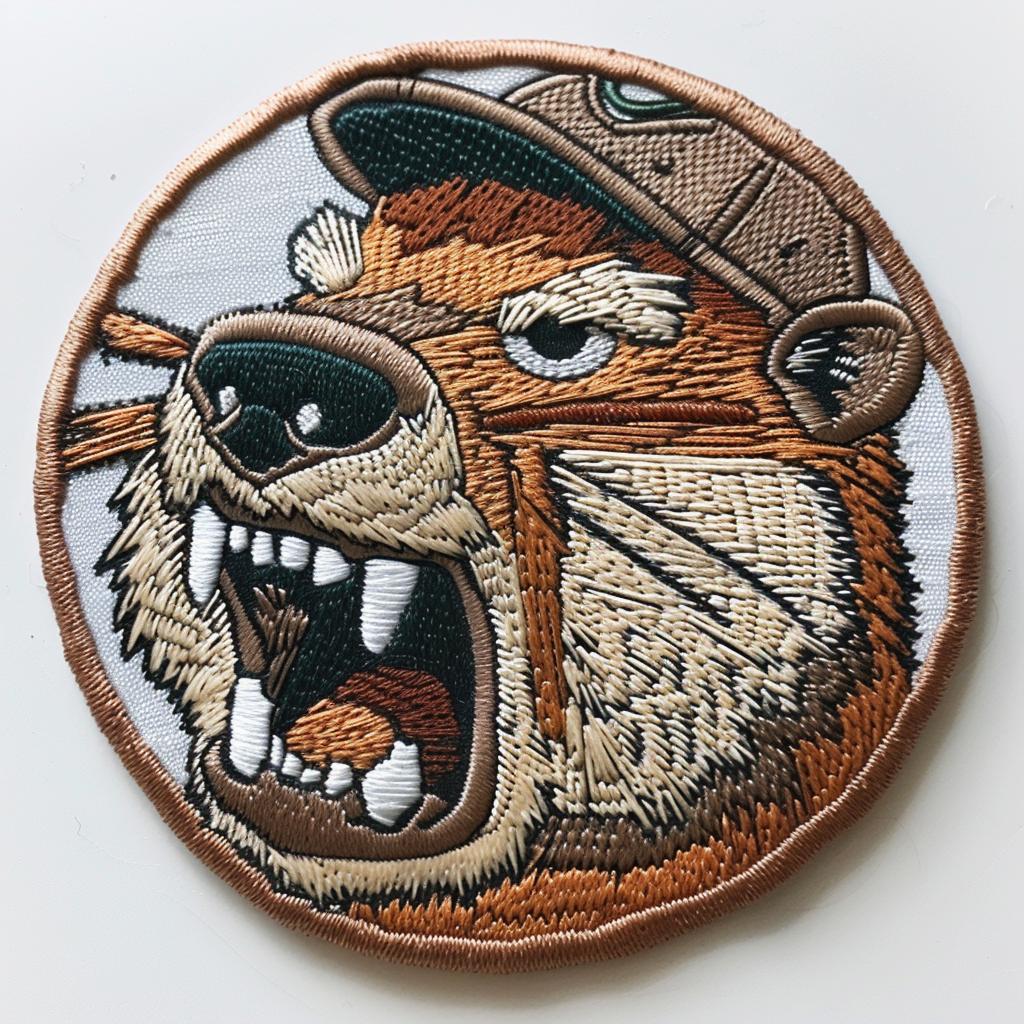 patch  beaver  angry  chenille  streetwear  stitches  minimal  contrasting  culture  design 955009