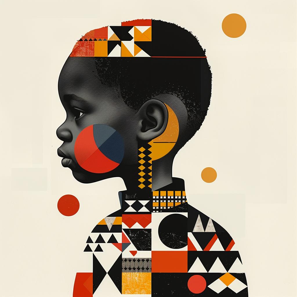 abstract  art  poster  geometric  woman  face  colorful  bold  modern  elegant 929168
