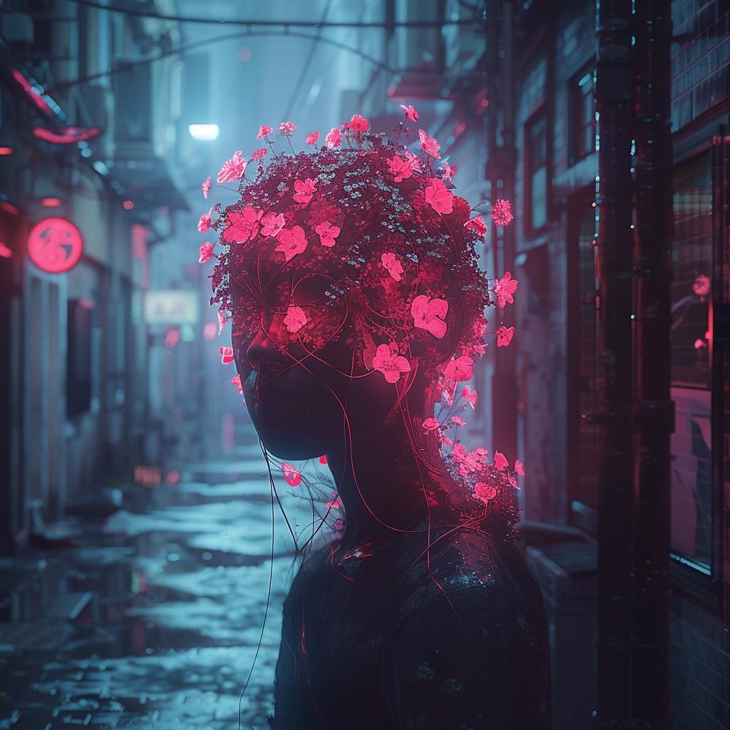 surreal  flowers  city  street  woman  creative  urban  vibrant  portrait  colorful 976293