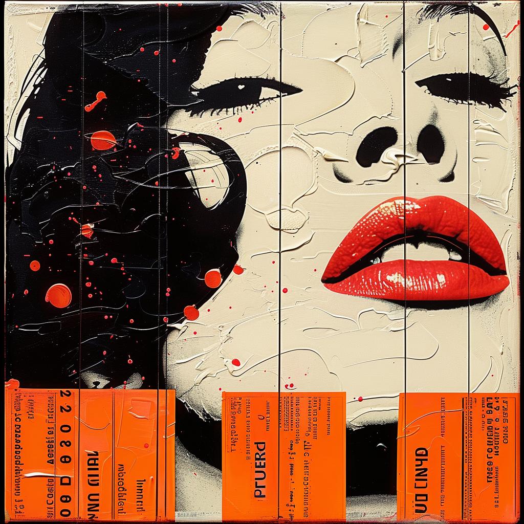 album  cover  woman  red  lipstick  impasto  painting  Joan  Cornella  1980s 963503