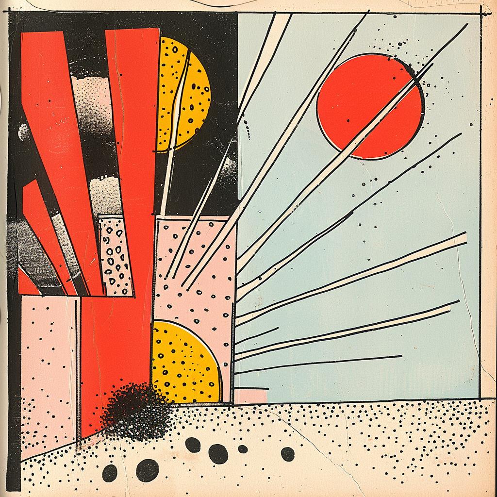 collage  album  Rauschenberg  El_Lissitzky  Rodchenko  synthwave  80s  color  design  poster 919760