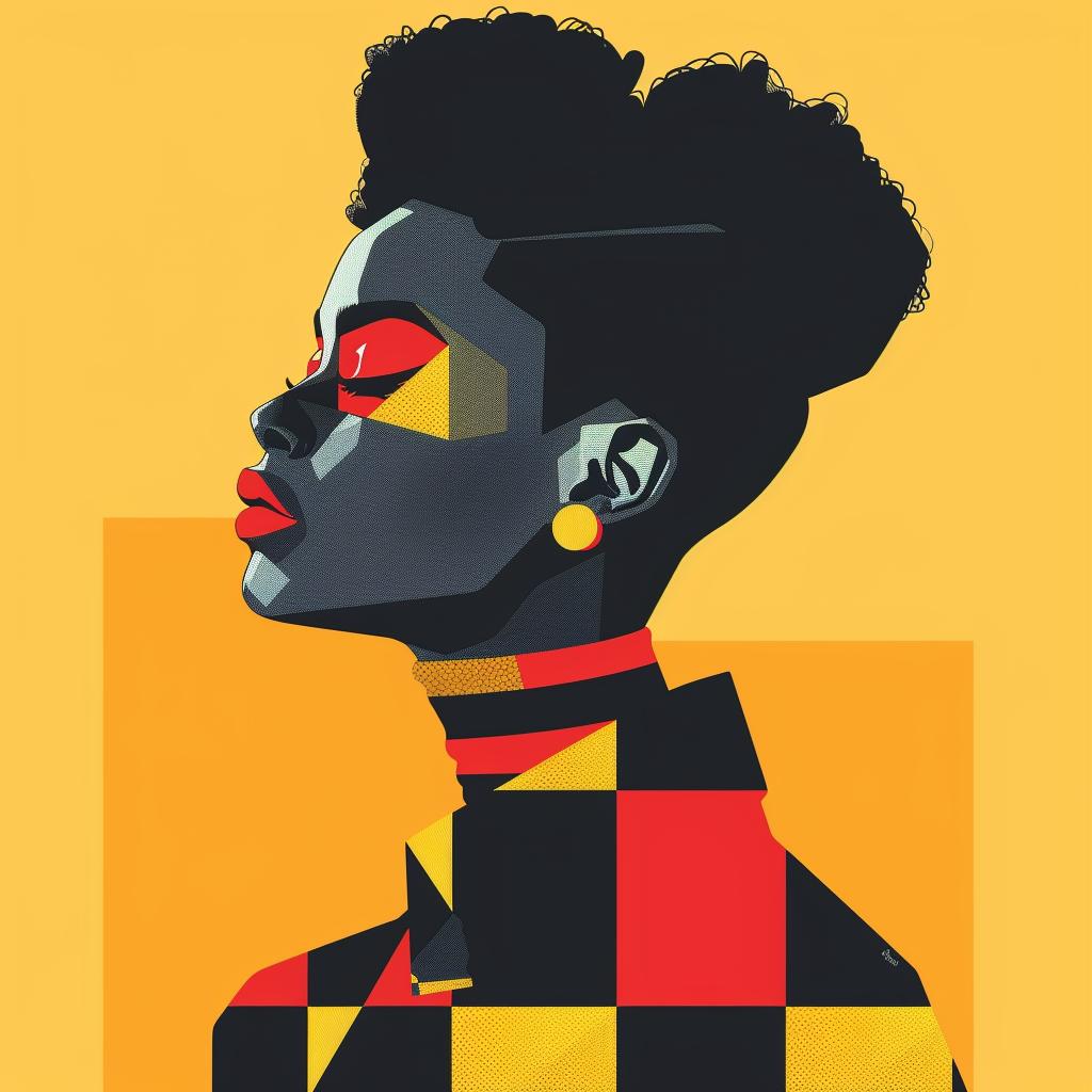 abstract  art  portrait  minimalist  woman  elegance  geometric  colorful  modern  dress 929468