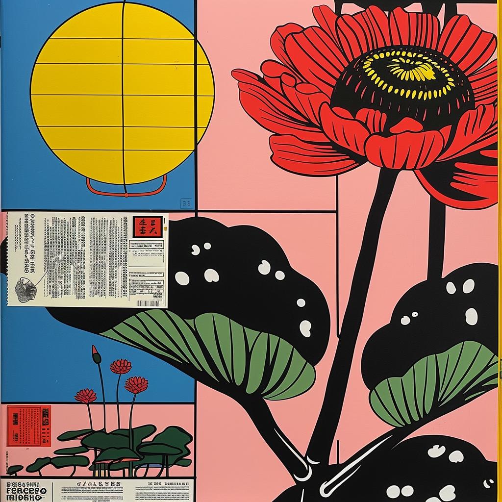 surreal  album  cover  flower  sun  vibrant  nature  poster  colorful  art 1021310