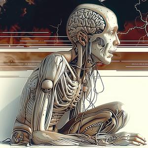 skeleton  chair  illustration  digital  human  sitting  art  minimal  outline  design 1038756