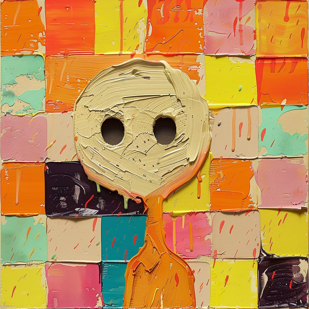 face  eyes  mouth  encaustic  impasto  painting  colorful  portrait  expression  abstract 950514