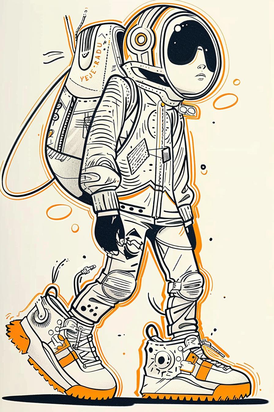 panda  streetwear  yeezy  dynamic  walking  illustration  fun  youthful  colorful  fashion 938876