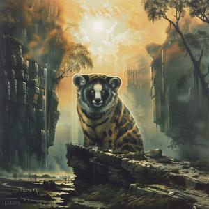 tiger  forest  rock  painting  chromolithography  wildlife  nature  art  scenic  tranquil 1039254