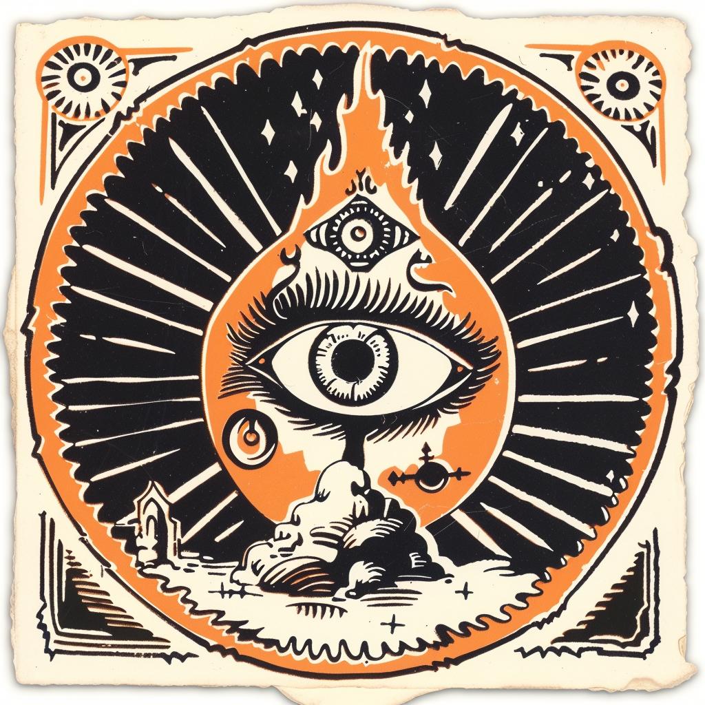 eye  orange  black  drawing  provocative  Robert  Crumb  spiritual  dark  occult 935345