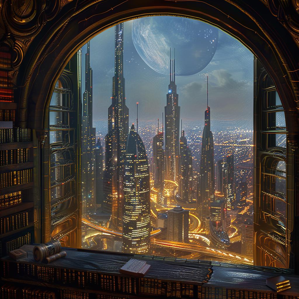 نافذة مدينة كتب خلفية منظر حضري مستقبلي منظر طبيعي أبيض وأسود 1028846