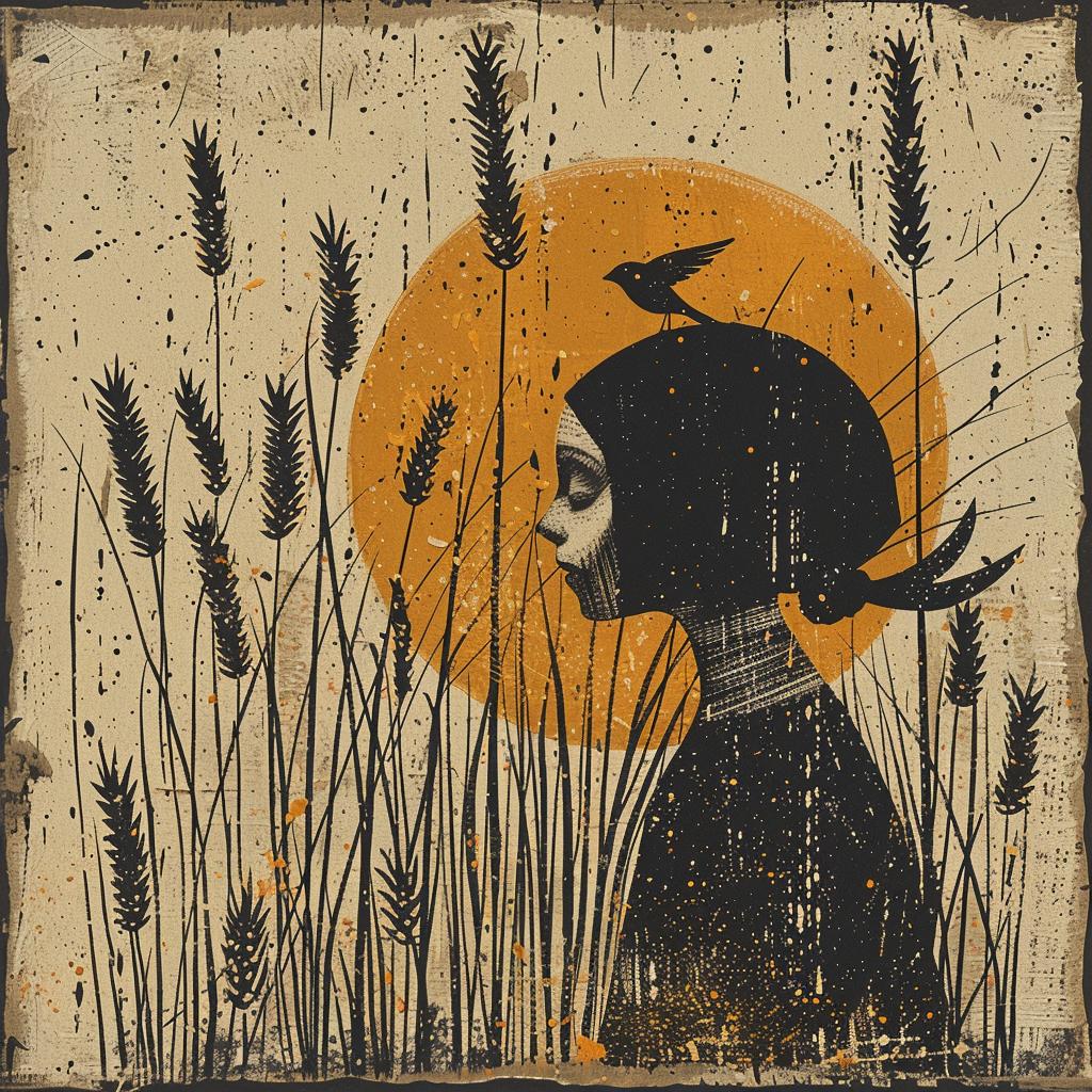 woman  field  bird  dark  spiritual  naturalistic  terror  occult  introspective  art 926688