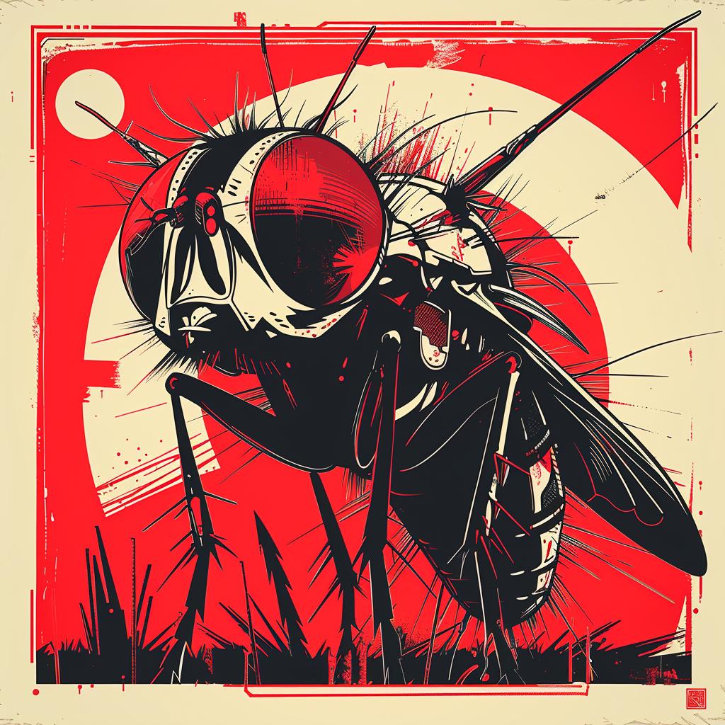 DADA  occult  album-cover  housefly  illustration  silkscreen  poster  aggression  surrealism  vintage 939527