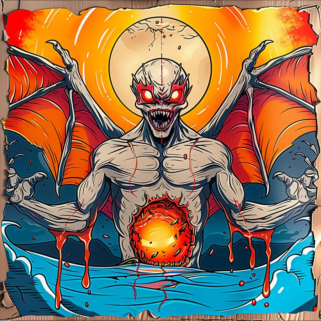 devil  poster  art  anime  Japanese  graphic  fantasy  vibrant  illustration  design 949073