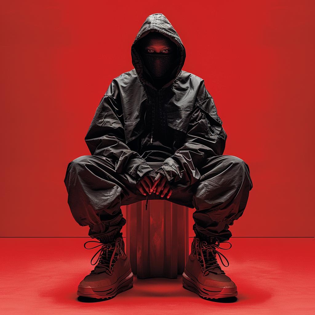 surreal  album  cover  man  black  hoodie  chair  creative  contemporary  artistic 976559