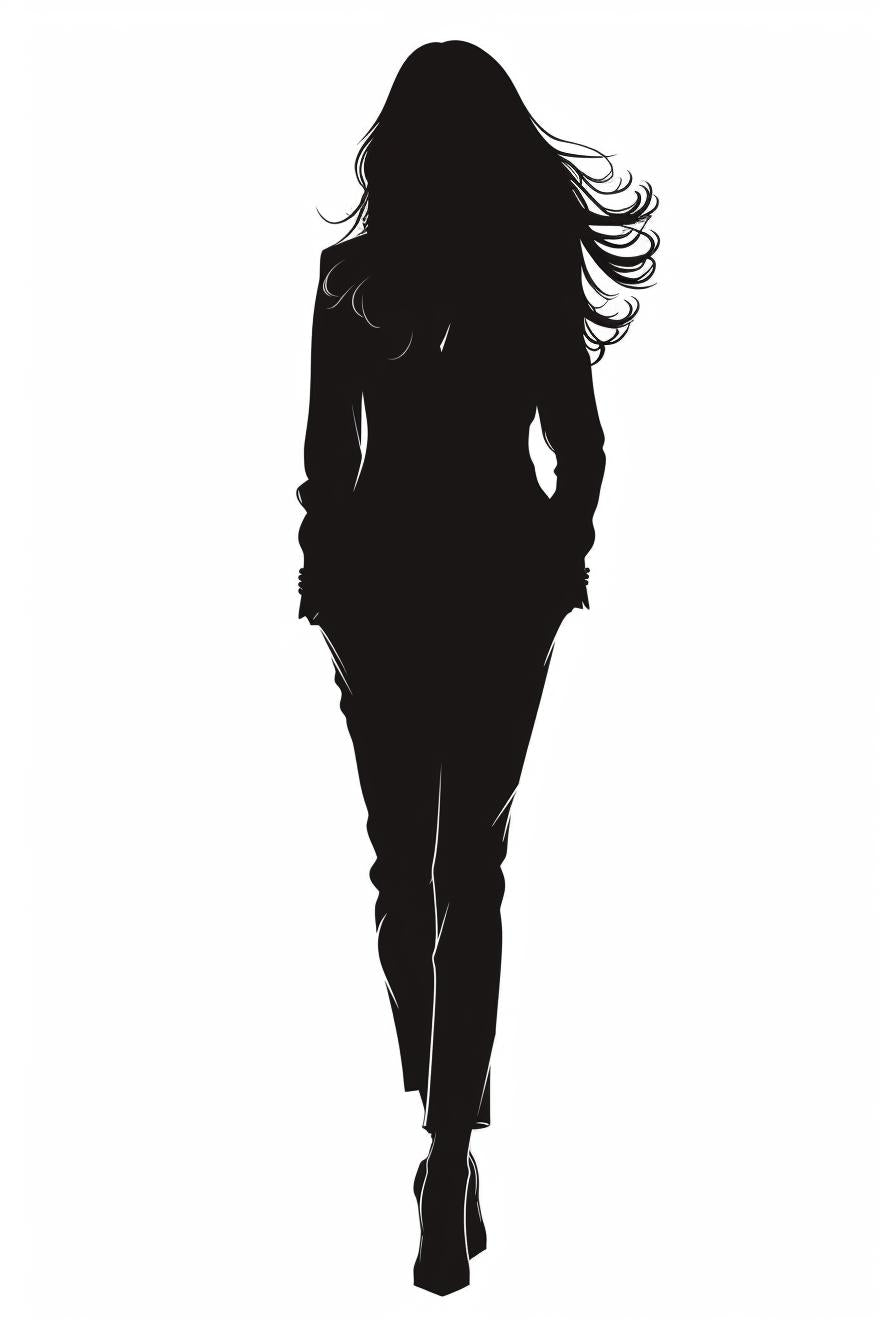 woman  silhouette  business  attire  vector  white  background  minimal  elegant  modern 954211