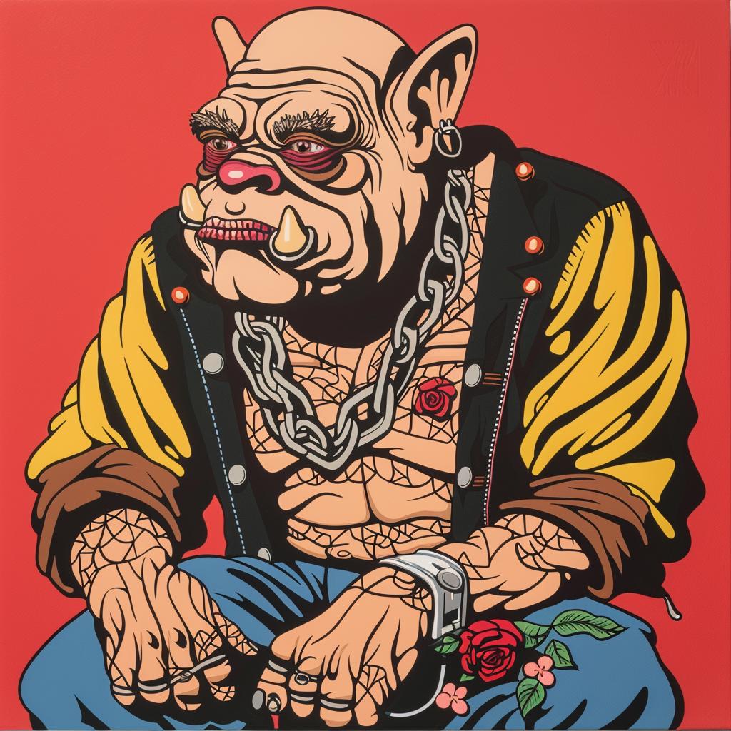 Ogre  Chains  Tattoos  Man  Fantasy  Illustration  Dark  Character  Art  Concept 973052