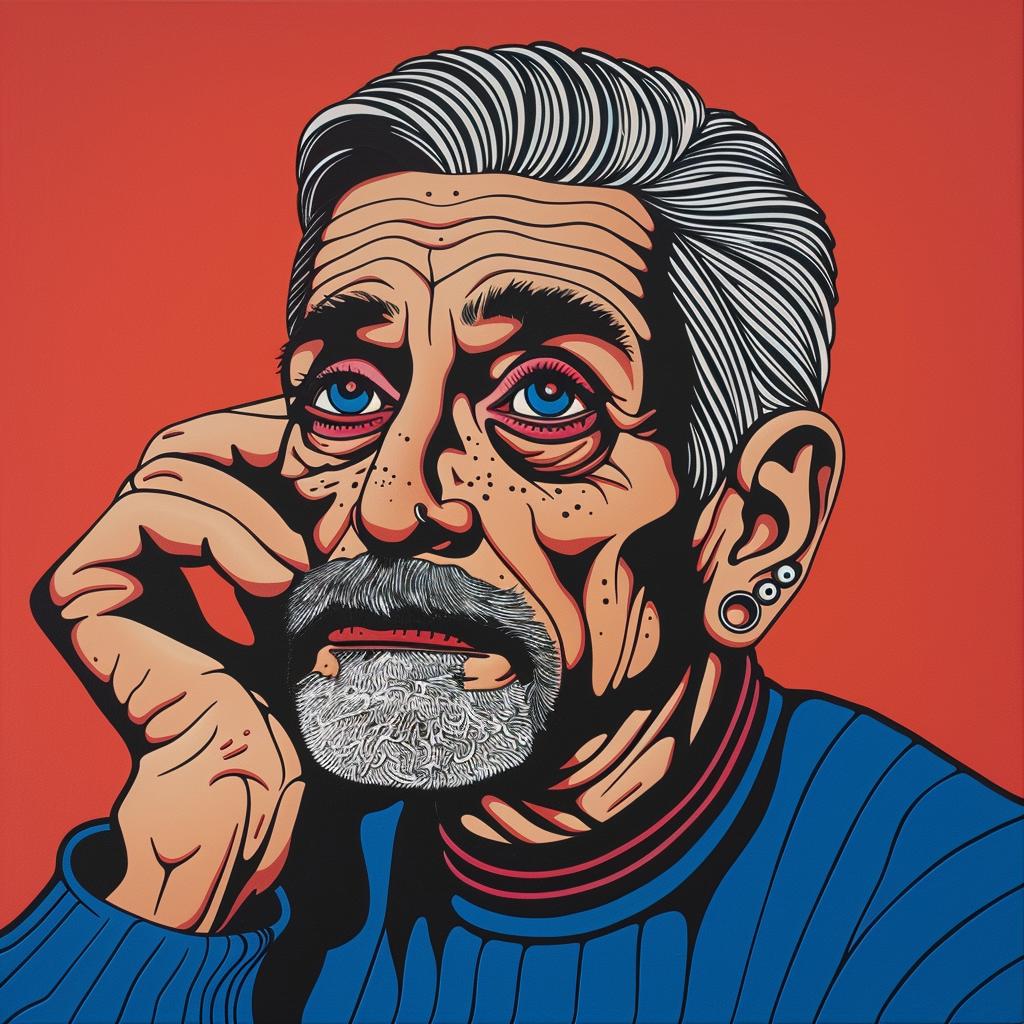 man  portrait  blue  beard  realism  character  older  art  oil  expression 972868
