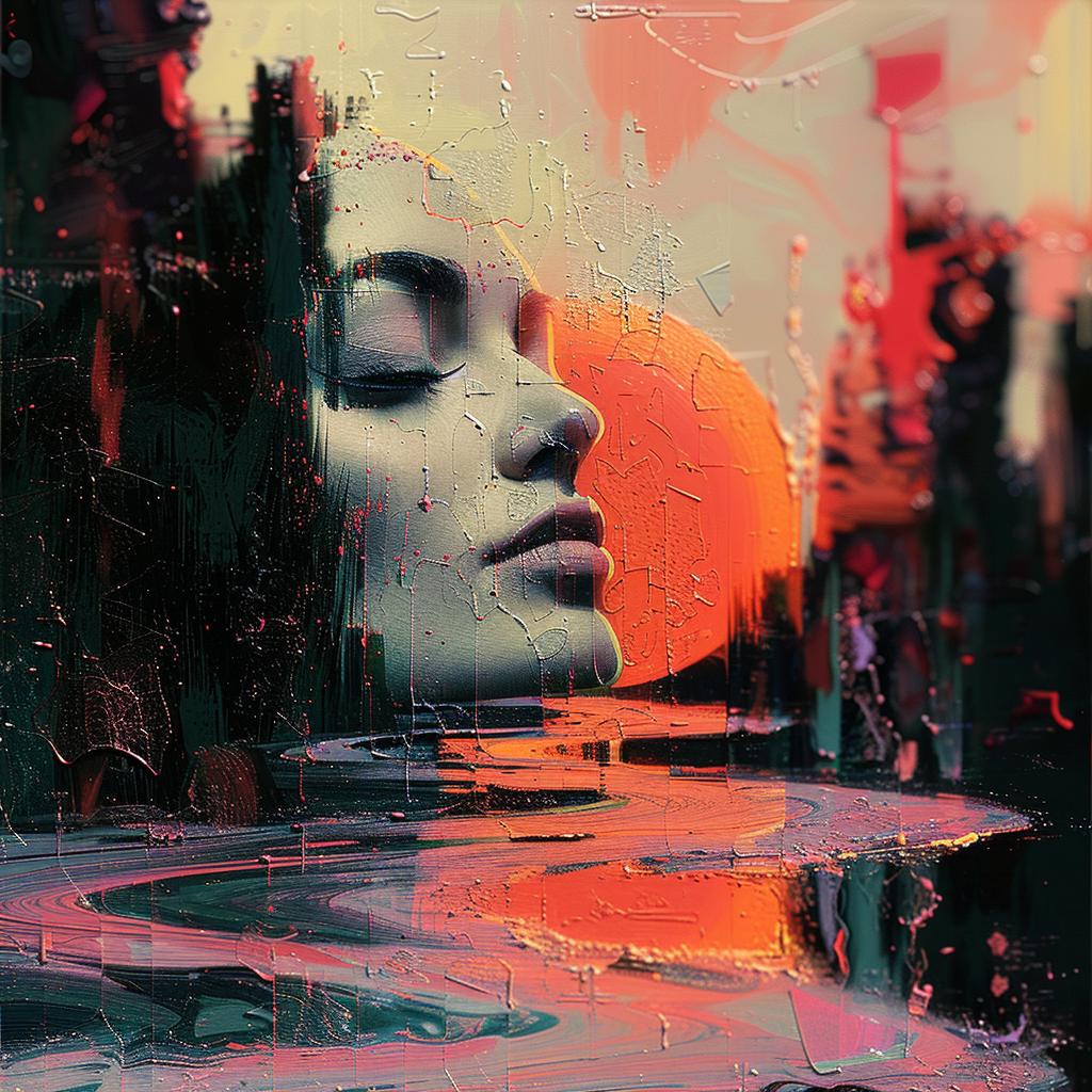 chromoluminosity  portrait  sunset  background  female  colorful  artistic  vibrant  abstract  detailed 963829