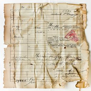 invoice  vintage  document  black  ink  red  stamp  aged  financial  receipt 1074973