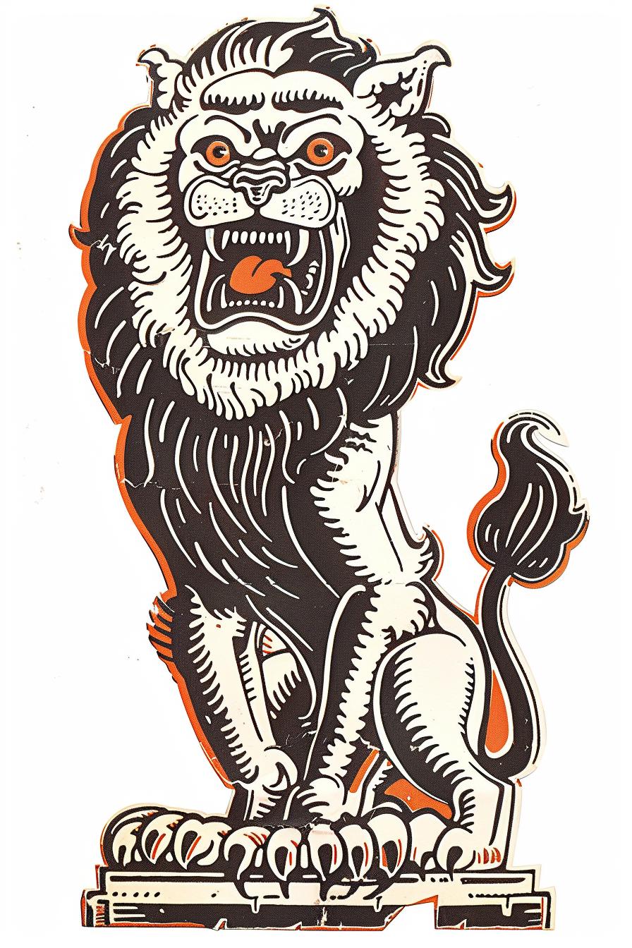 lion  mythical  snarling  standing  drawing  toddmcfarlane  creature  art  profile  illustration 934184
